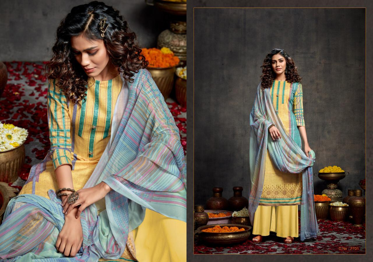 Kesar Pure Pashmina Unstitched Printed Winter Suit for Ladies – Stilento