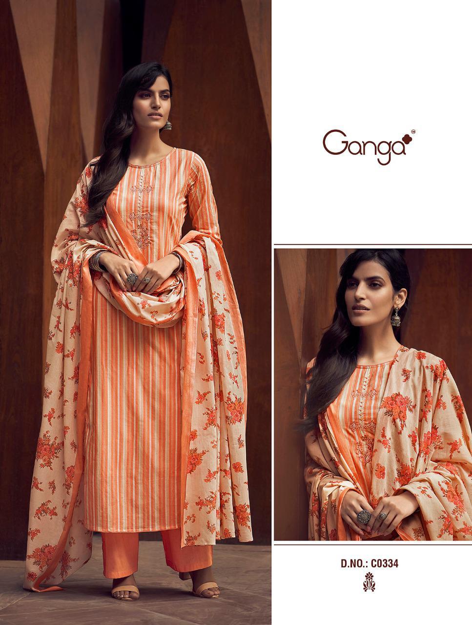 Ganga cotton suits on sale wholesale